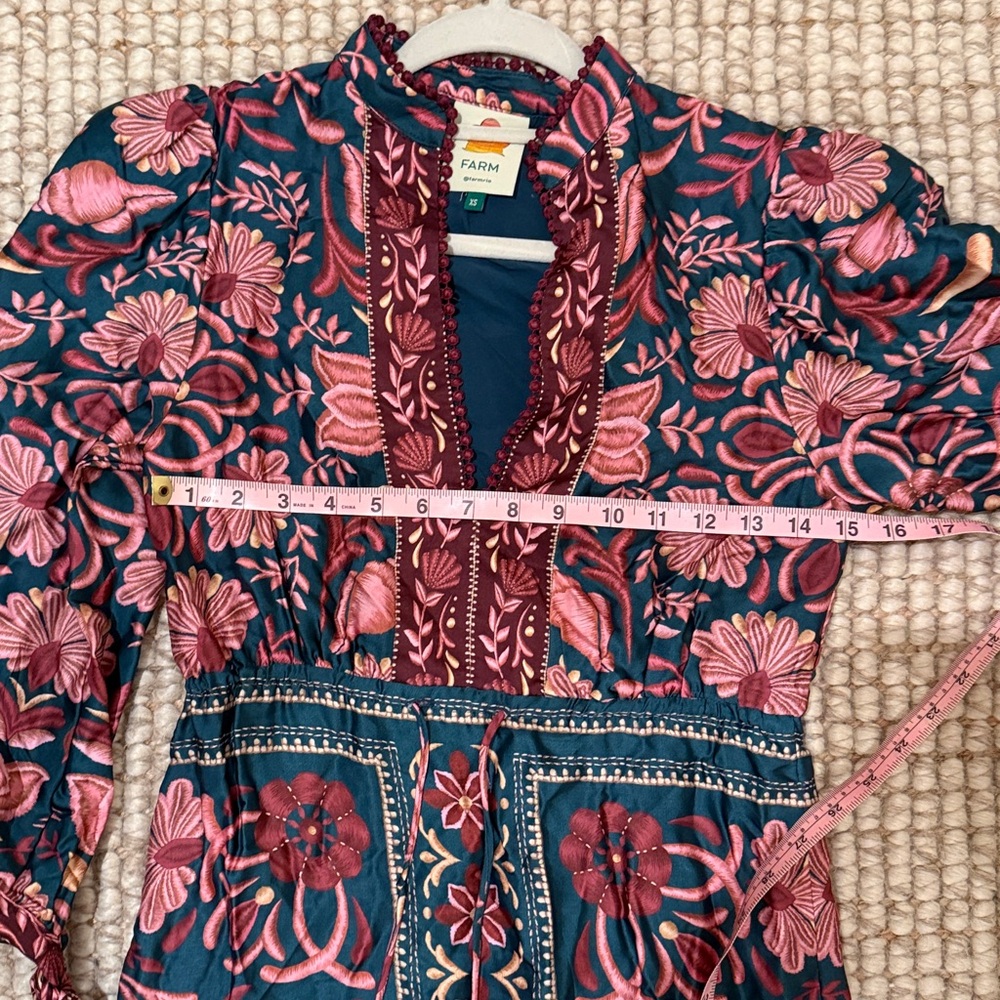 FARM Rio Floral Long Sleeve Dress - Picture 9 of 10